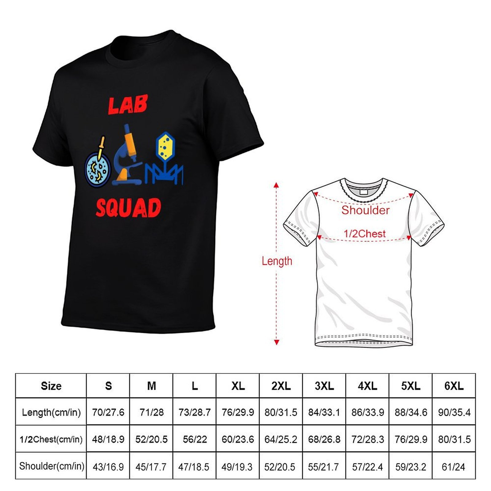 Забавная футболка с надписью L – обзор и цена Medical Lab Graphics